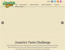 Tablet Screenshot of juanitas.com